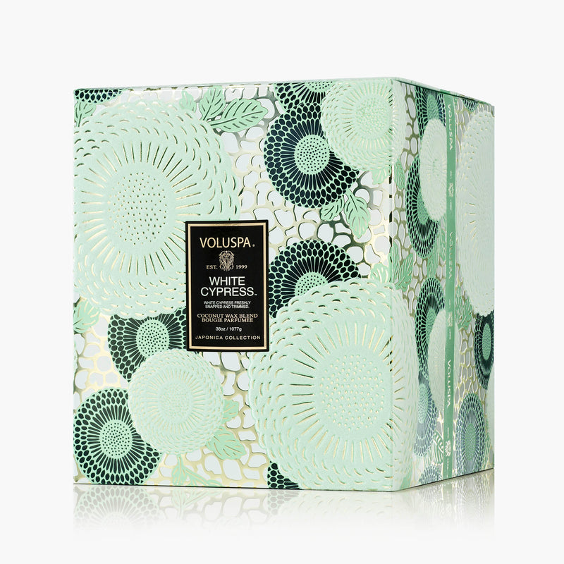 White Cypress - 3 Wick Hearth Candle