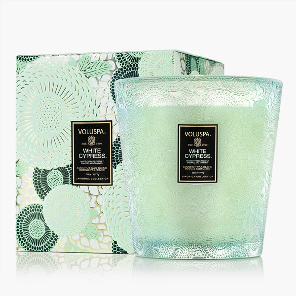 White Cypress | 3 Wick Hearth Candle | VOLUSPA