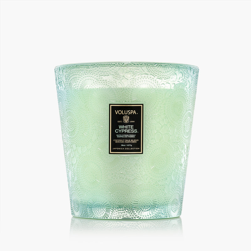 White Cypress - 3 Wick Hearth Candle - view 5