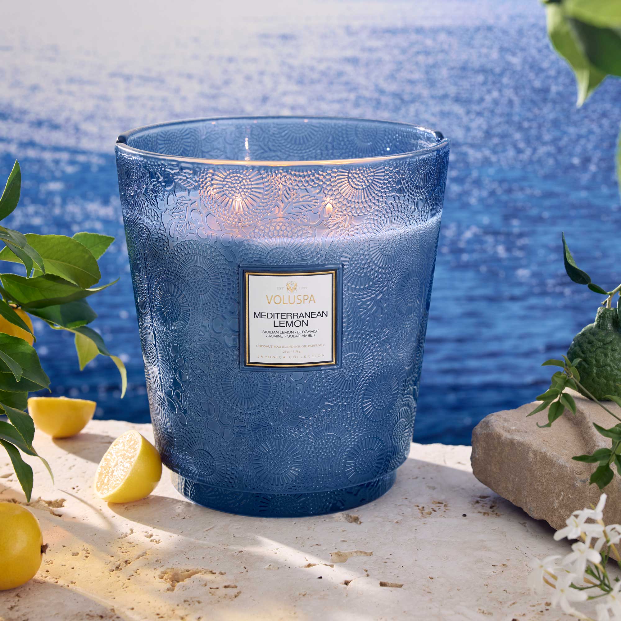 Swid Powell（スウィド パウエル） vegasシリーズ　3点セット Mediterranean Lemon | 5 Wick Hearth Candle | VOLUSPA