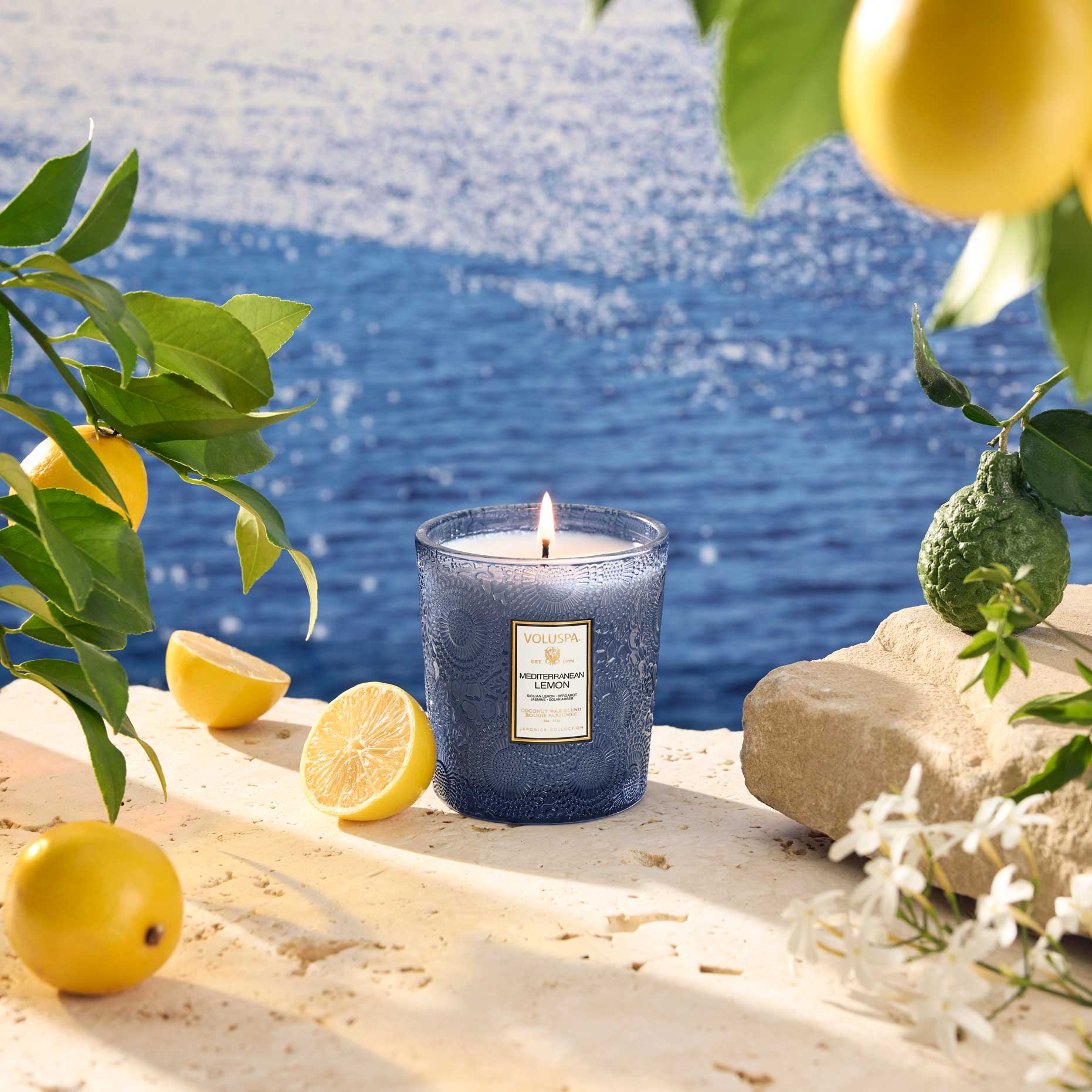Mediterranean Lemon - Handcrafted Citrus Classic Candle