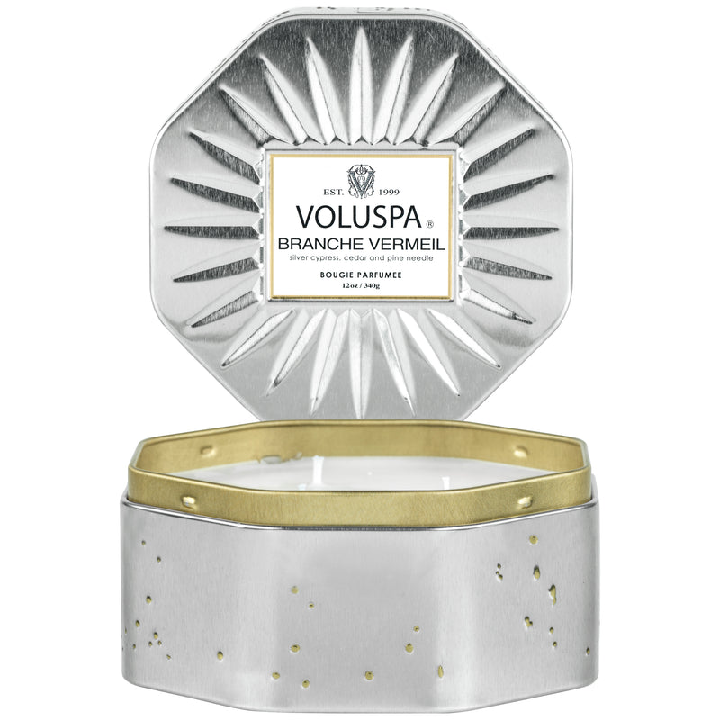 Branche Vermeil - 3 Wick Octagon Tin Candle - view 4