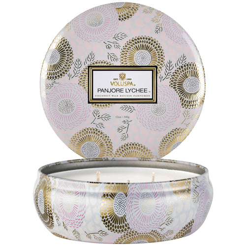 Panjore Lychee - 3 Wick Tin Candle