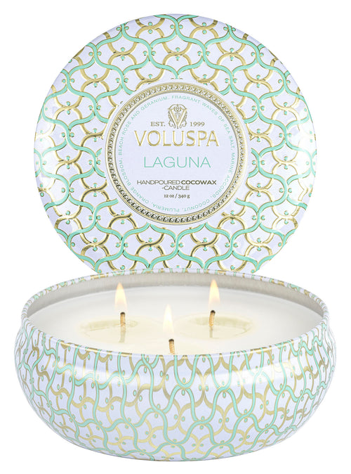 Laguna - 3 Wick Tin Candle