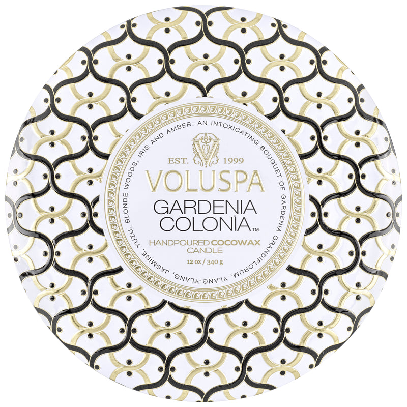 Gardenia Colonia - 3 Wick Tin Candle