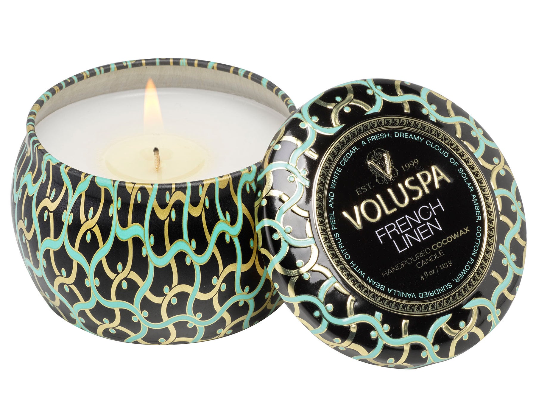 French Linen - Mini Tin Candle