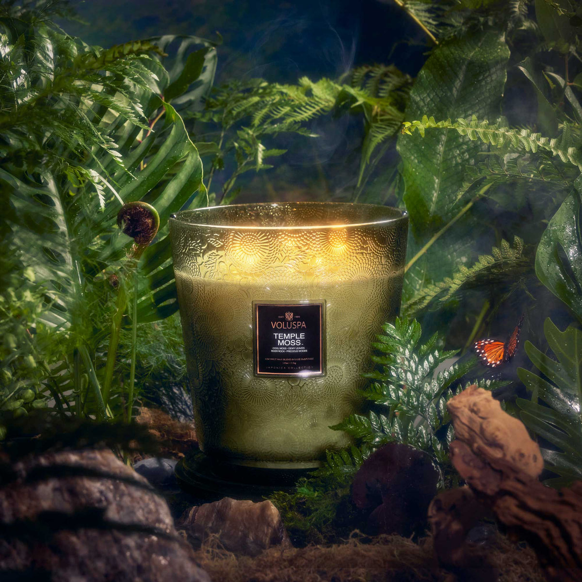 Voluspa Temple Moss 5 Wick Hearth Candle, 123 oz