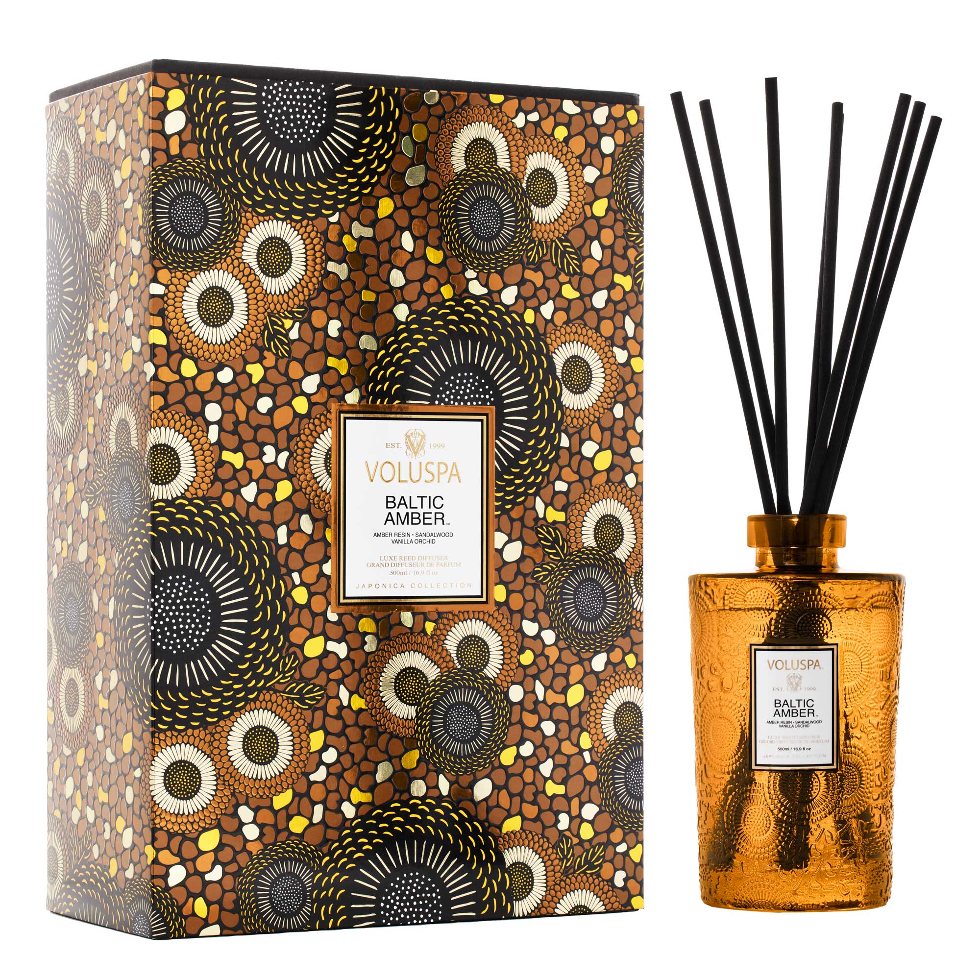 Baltic Amber, Luxe Reed Diffuser