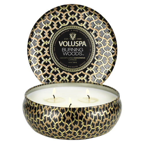 Burning Woods - 3 Wick Tin Candle