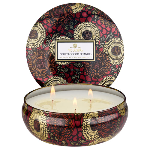 Goji Tarocco Orange - 3 Wick Tin Candle