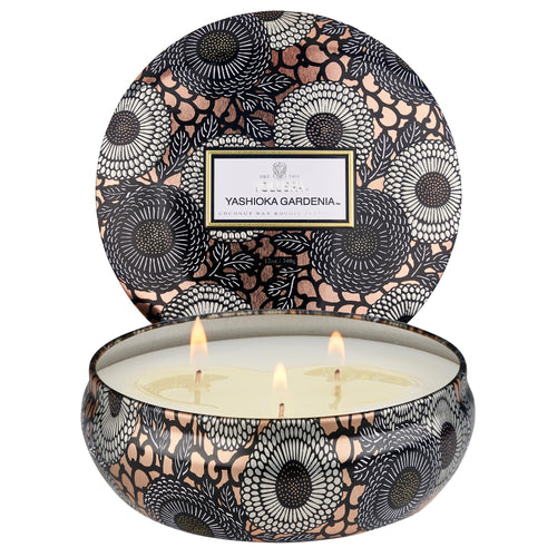 Yashioka Gardenia - 3 Wick Tin Candle