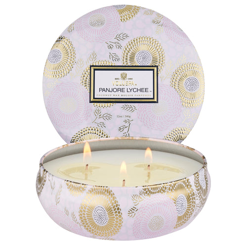 Panjore Lychee - 3 Wick Tin Candle