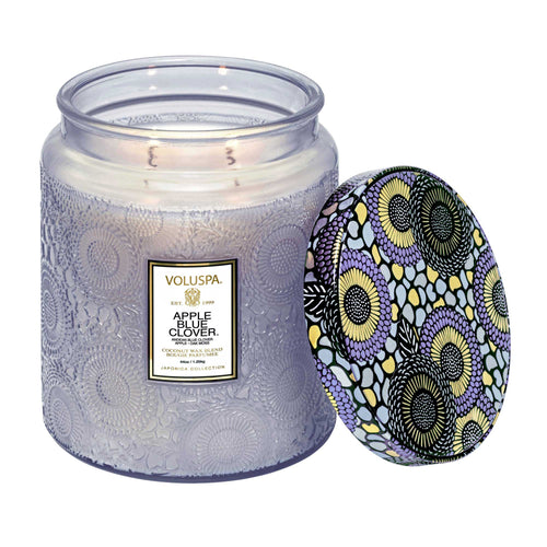 Apple Blue Clover - Luxe Jar Candle