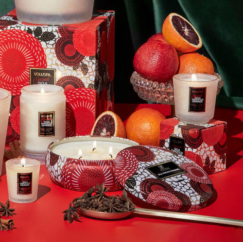 Spiced Goji Tarocco Orange - Petite Pedestal Candle