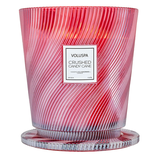 Crushed Candy Cane - Limited Edition Hearth 5 Wick Glass Candle