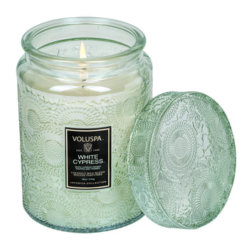 White Cypress - Large Jar Candle