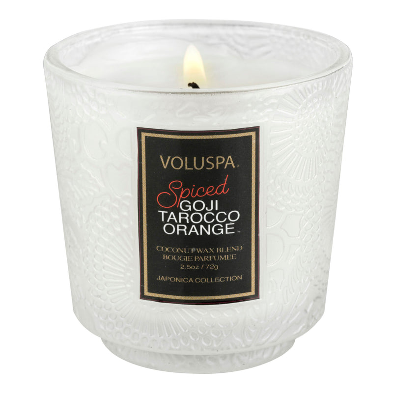 Spiced Goji Tarocco Orange - Petite Pedestal Candle
