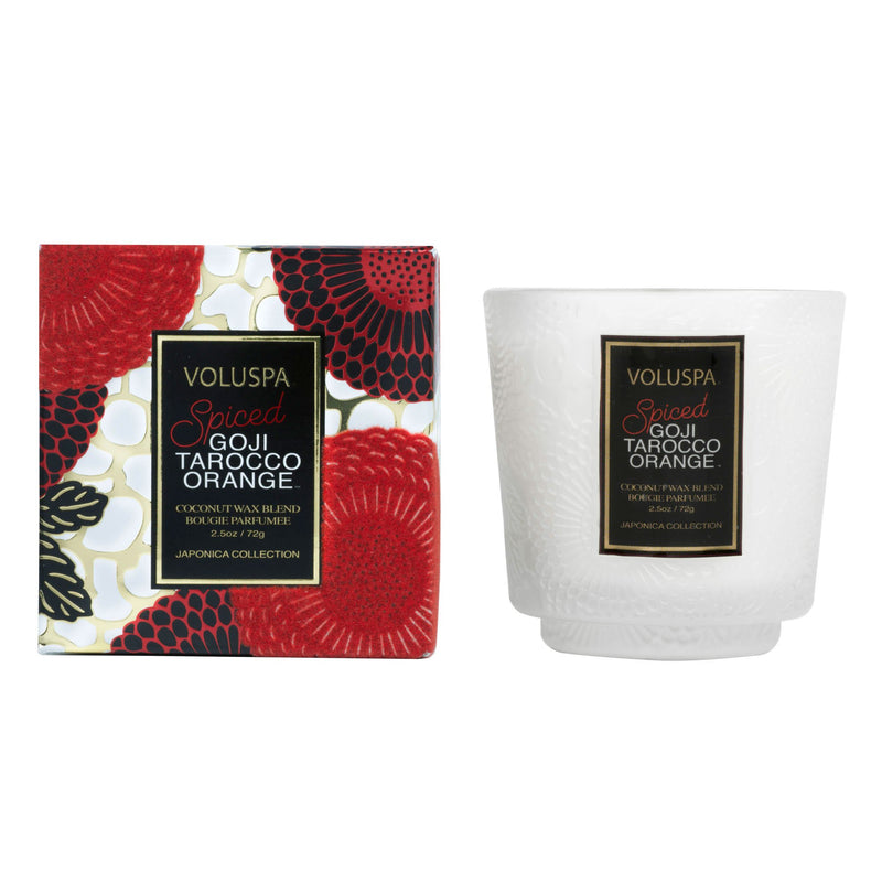 Spiced Goji Tarocco Orange - Petite Pedestal Candle