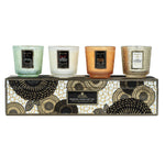 Japonica Holiday - 4 Petite Pedestal Candle Gift Set