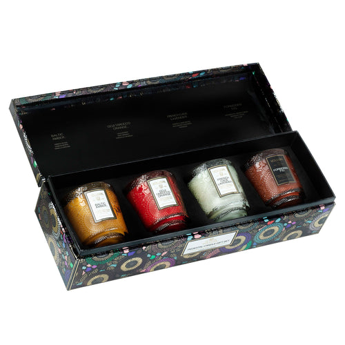 Japonica Best-Sellers - 4 Petite Pedestal Candle Gift Set