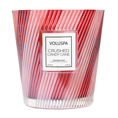 Crushed Candy Cane - 3 Wick Hearth Candle