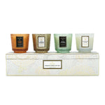Winter White - 4 Petite Pedestal Candle Gift Set