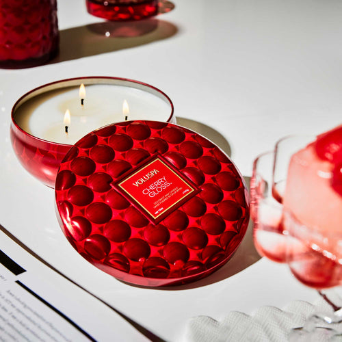 Cherry Gloss - 3 Wick Tin Candle