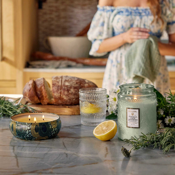 French Cade Lavender | 3 Wick Tin Candle | VOLUSPA