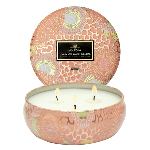 Kalahari Watermelon - 3 Wick Tin Candle