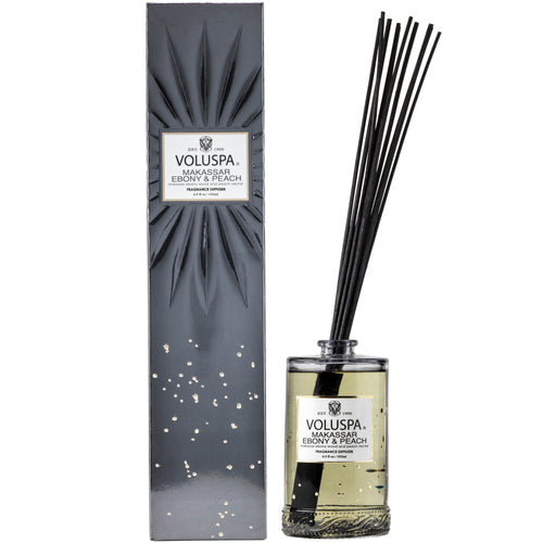 Makassar Ebony & Peach - Reed Diffuser