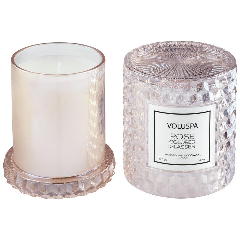 Rose Colored Glasses - Cloche Candle